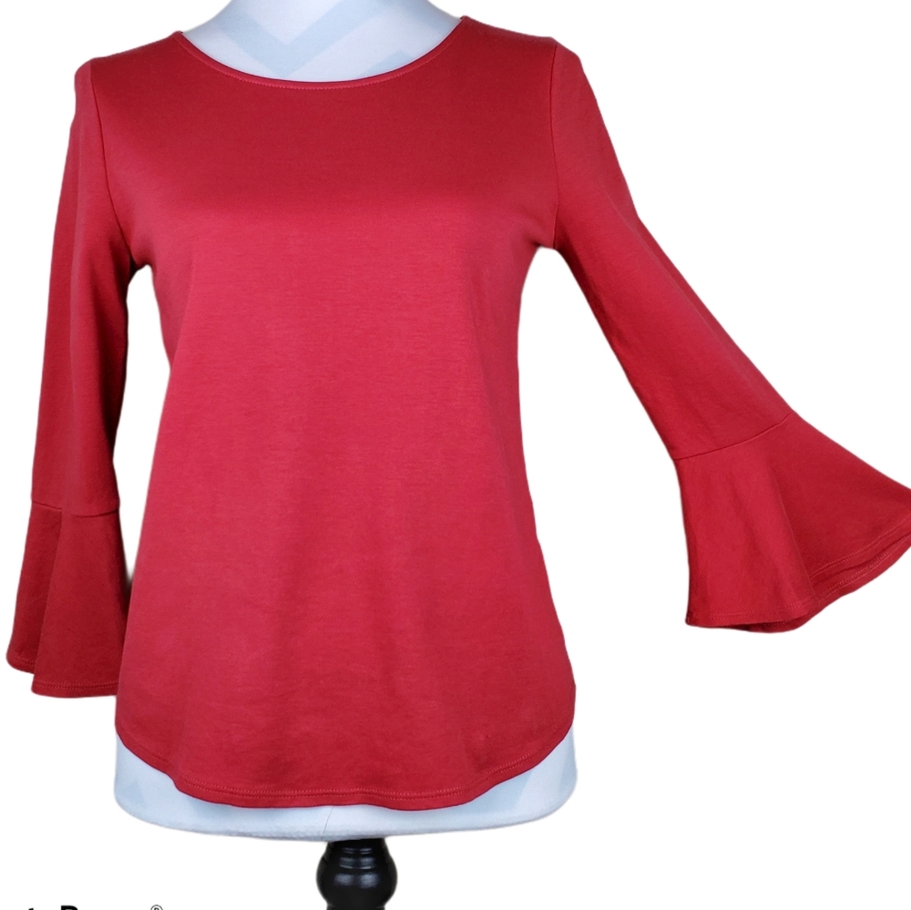 J Crew Mercantile Burnt Red Pull on Top Size XS